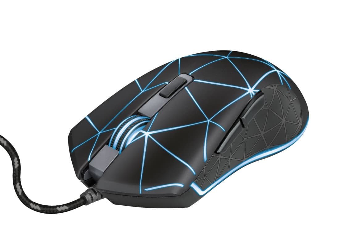 TRUST GXT 133 Locx Herní Optická Drátová USB Černá