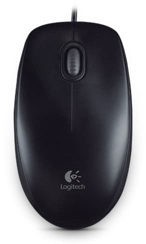 Logitech B100 Kancelářská Optická 800 DPI Drátová USB Černá