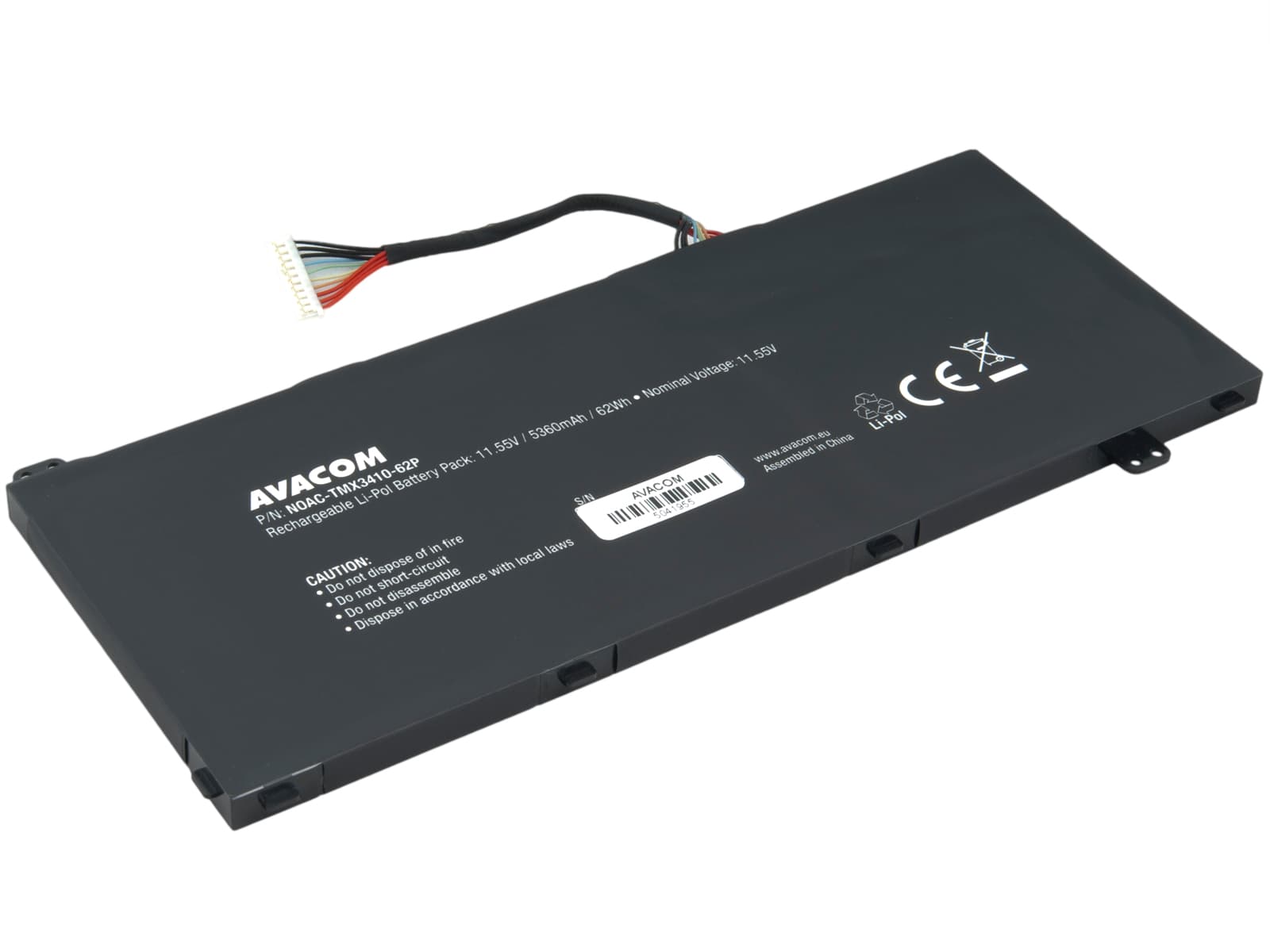 Baterie AVACOM pro Acer TravelMate X3, Aspire A5 514 Li-Pol 11,55V 5360mAh 62Wh