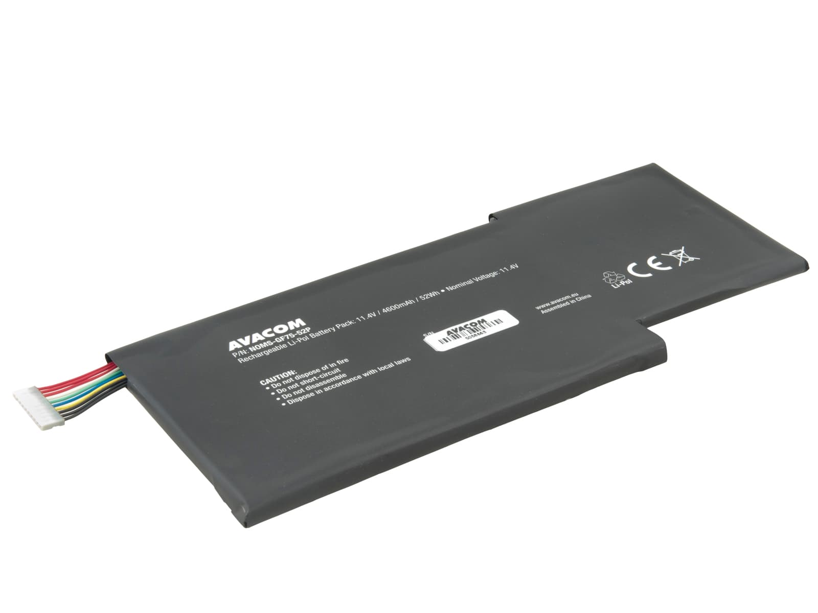 Baterie AVACOM pro MSI GF63, GF75 Li-Pol 11,4V 4600mAh 52Wh  - BTY-M6K