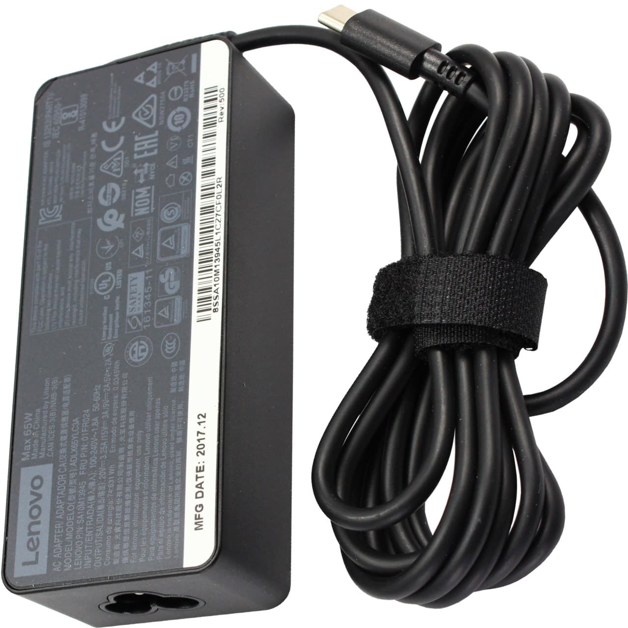 Napájecí adaptér 65W 5V 9V 15V 20V, USB-C, originál Lenovo