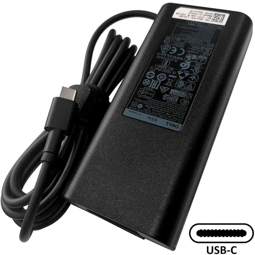 Napájecí adaptér 65W 5V 9V 15V 20V, USB-C, originál DELL CJG9W