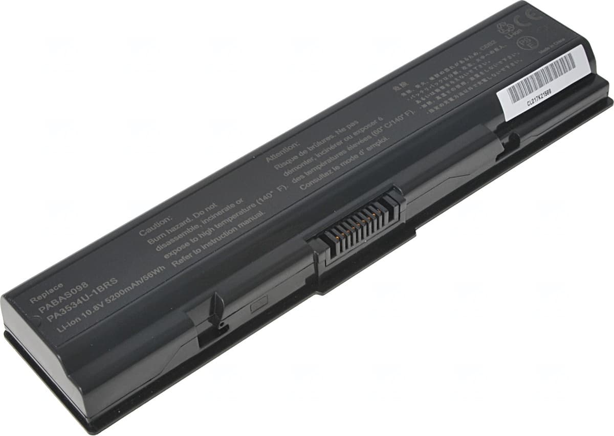 Baterie T6 Power pro Toshiba Satellite A200, A300, A500, L200, L300, L450, 5200mAh, 56Wh, 6cell