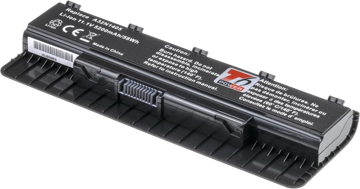 Baterie T6 Power Asus G741, G771, R555, R751, N551, N751, G551, GL551, 5200mAh, 58Wh, 6cell