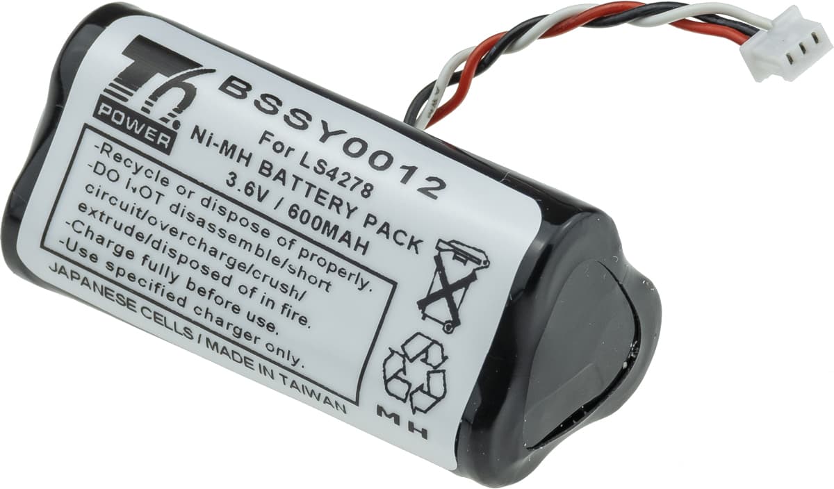 Baterie T6 Power Symbol Motorola Zebra LI4278, LS4278, DS6878, 600mAh, 2,16Wh, Ni-Mh