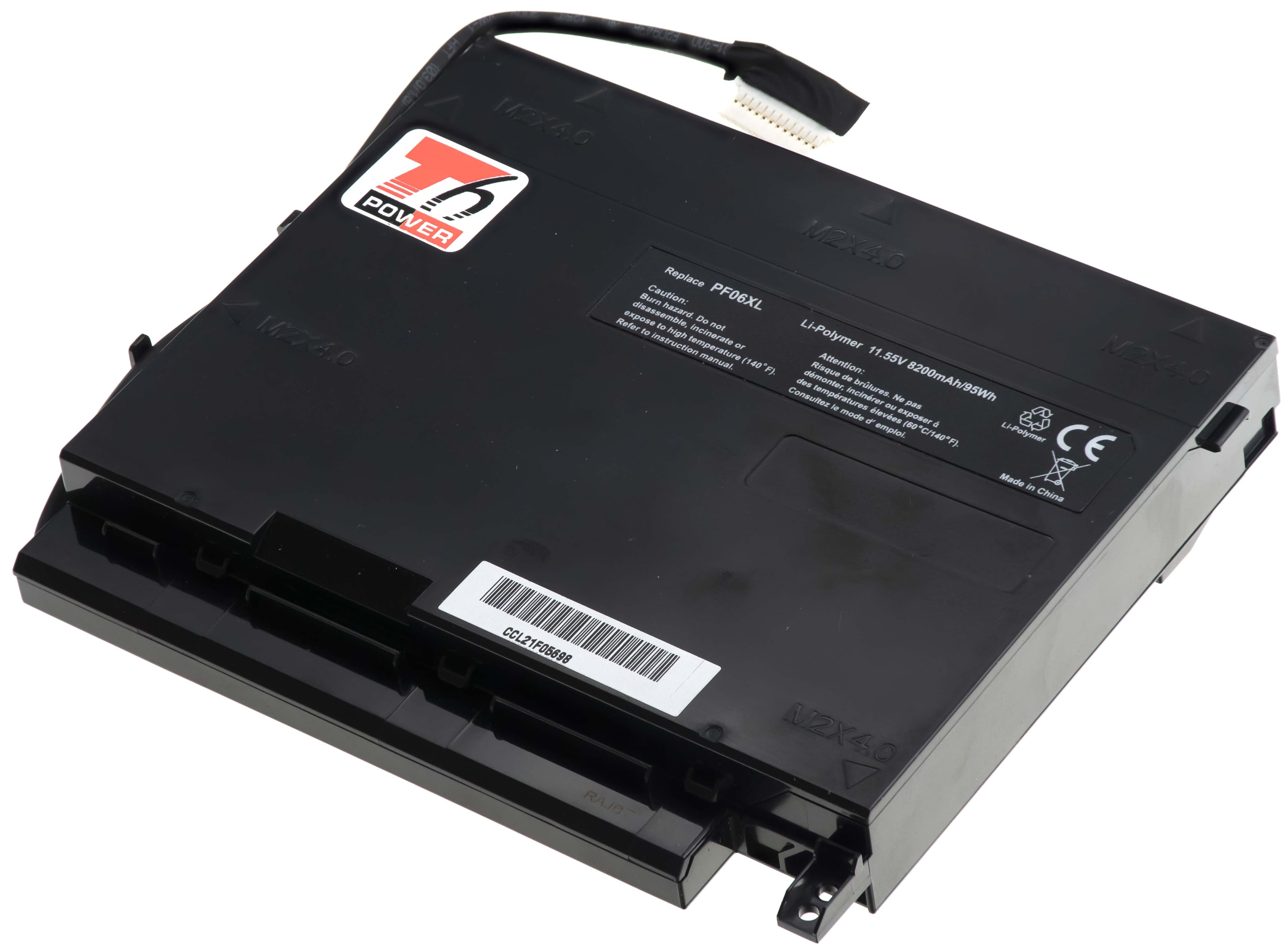 Baterie T6 Power pro HP Omen 17-w100, 17-w200 GTX 1060 1070 serie, 8200mAh, 95Wh, 6cell, Li-pol
