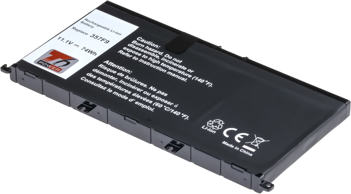 Baterie T6 Power pro Dell Insprion 15 7559, 7566, 7567, 6660mAh, 74Wh, 6cell, Li-ion