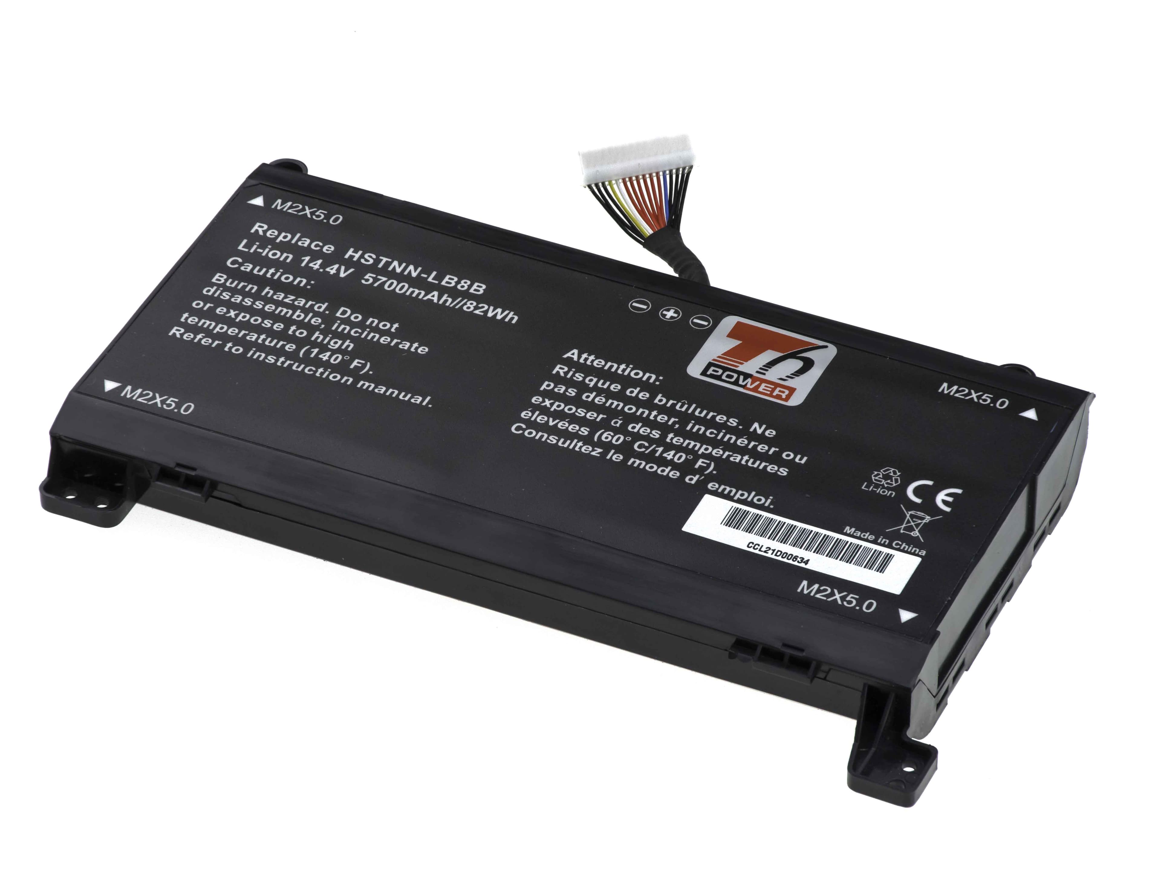 Baterie T6 Power pro HP Omen 17-an000, 17-an100, 16pin, Geforce 1060 1070, 5700mAh, 82Wh, 8cell