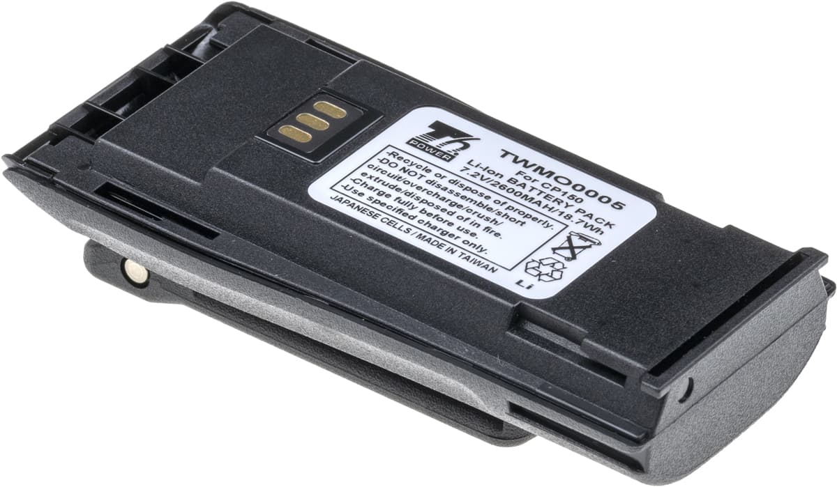 Baterie T6 Power pro Motorola CP040, CP150, CP250, Li-ion, 2600mAh, 18,7Wh
