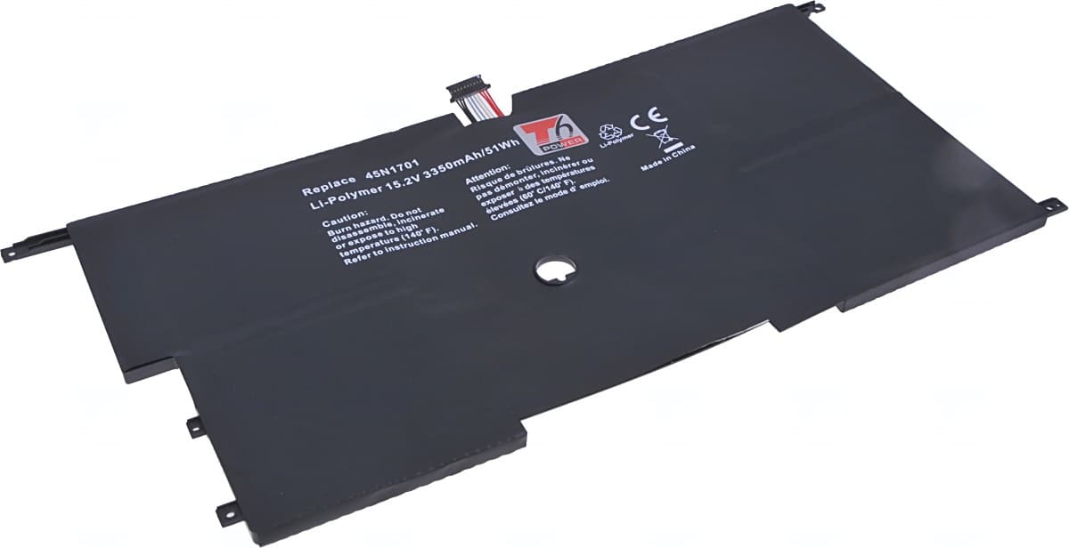 Baterie T6 Power pro Lenovo ThinkPad X1 Carbon 2nd Gen, 3rd Gen, 3350mAh, 51Wh, 8cell, Li-Pol