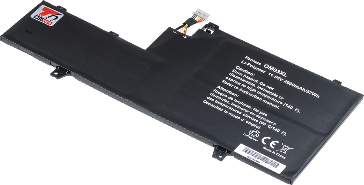 Baterie T6 Power pro HP EliteBook x360 1030 G2, 4900mAh, 57Wh, 3cell, Li-pol, type 1