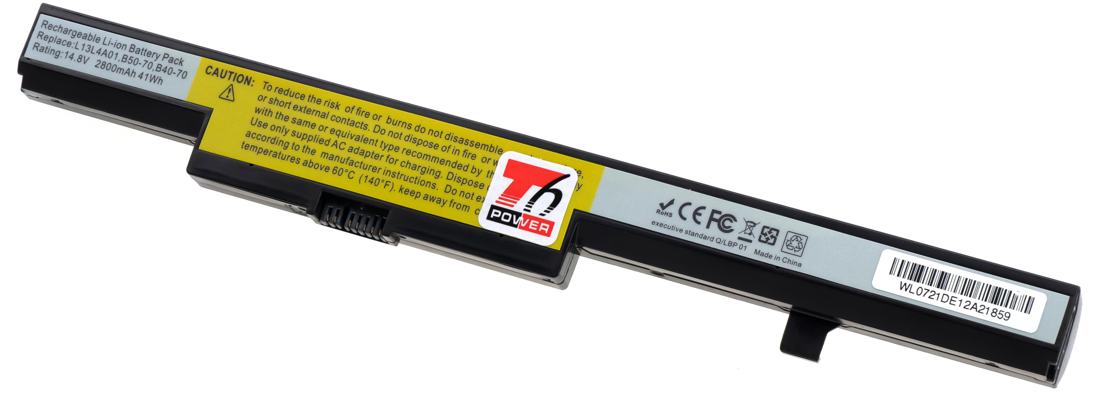 Baterie T6 Power pro Lenovo B40-30, B40-70, B50-30, N40-30, N50-30, E50-80, 2600mAh, 38Wh, 4cell