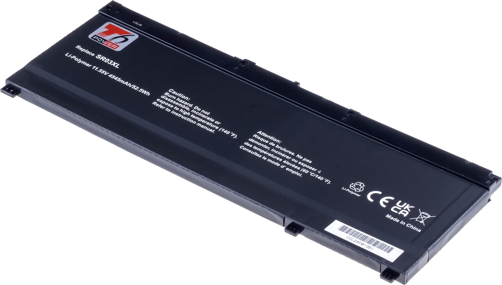 Baterie T6 Power HP Pavilion Gaming 15-cx0000, 17-cd0000, 4545mAh, 52,5Wh, 3cell, Li-pol