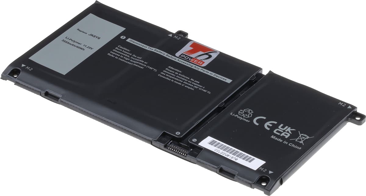 Baterie T6 Power Dell Latitude 3410, 3510, Inspiron 5501, Vostro 5401, 3555mAh, 40Wh, 3cell, Li-pol