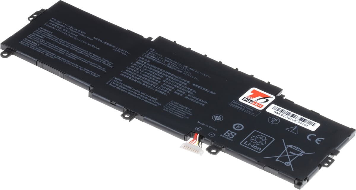 Baterie T6 Power Asus ZenBook 14 UX433FA, UX433FN, 4335mAh, 50Wh, 3cell, Li-pol