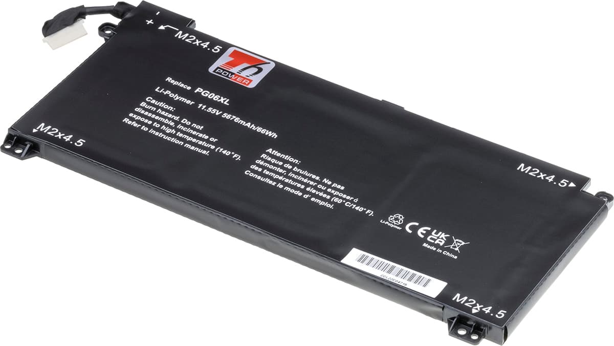 Baterie T6 Power pro HP Omen 15-dh0000, Omen 15-dh1000, 5676mAh, 66Wh, 6cell, Li-pol
