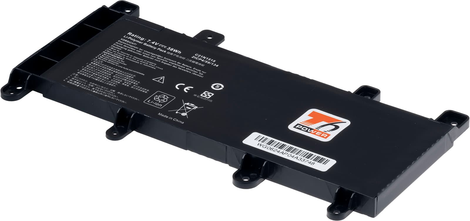 Baterie T6 Power pro Asus X756U, F756U, R753U, 5135mAh, 38Wh, 2cell, Li-pol