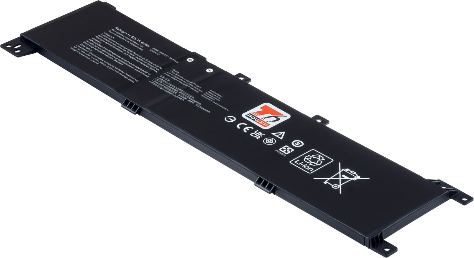 Baterie T6 Power pro Asus VivoBook X705, N705, F705, R702, 3653mAh, 42Wh, 3cell, Li-pol