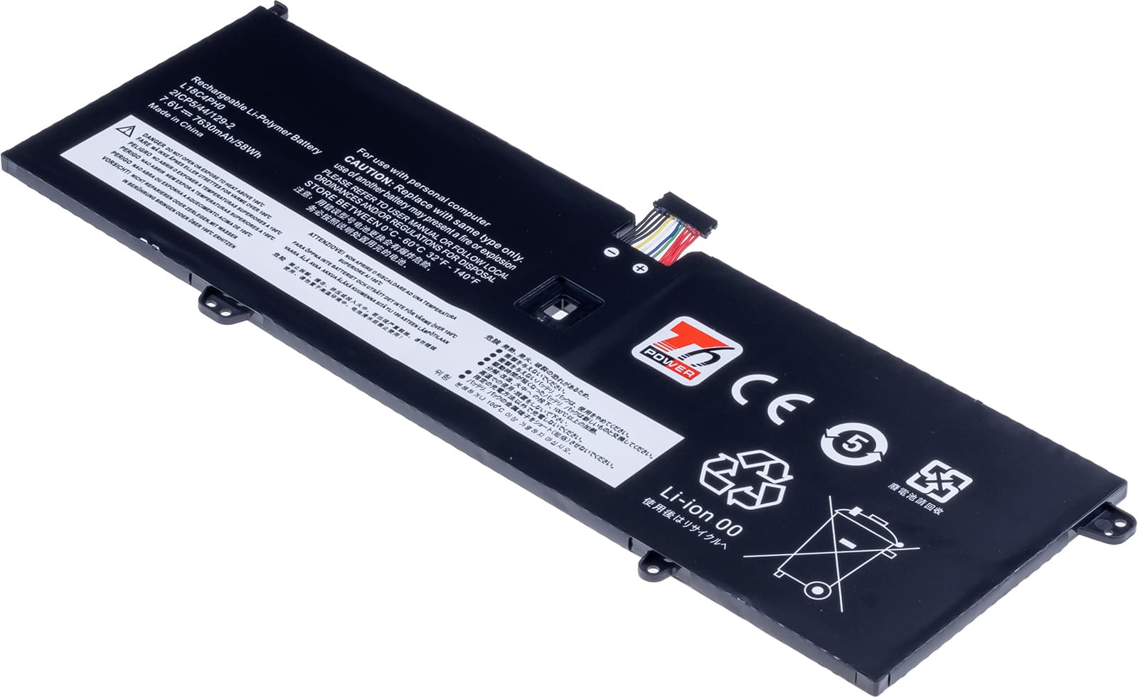 Baterie T6 Power pro Lenovo Yoga C940-14IIL, 7820mAh, 60Wh, 4cell, Li-Pol, 12pin
