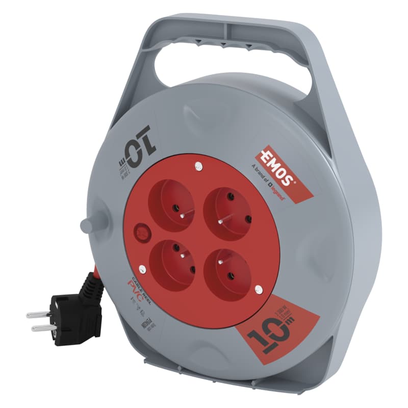 EMOS PVC Naviják 4z 10m 1,0mm, IP20