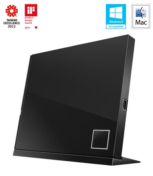 ASUS SBW-06D2X-U černá slim BDXL Bluray USB-A
