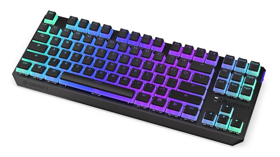 Endorfy Thock TKL Red Pudding Drátové Bezdrátové US layout Černá