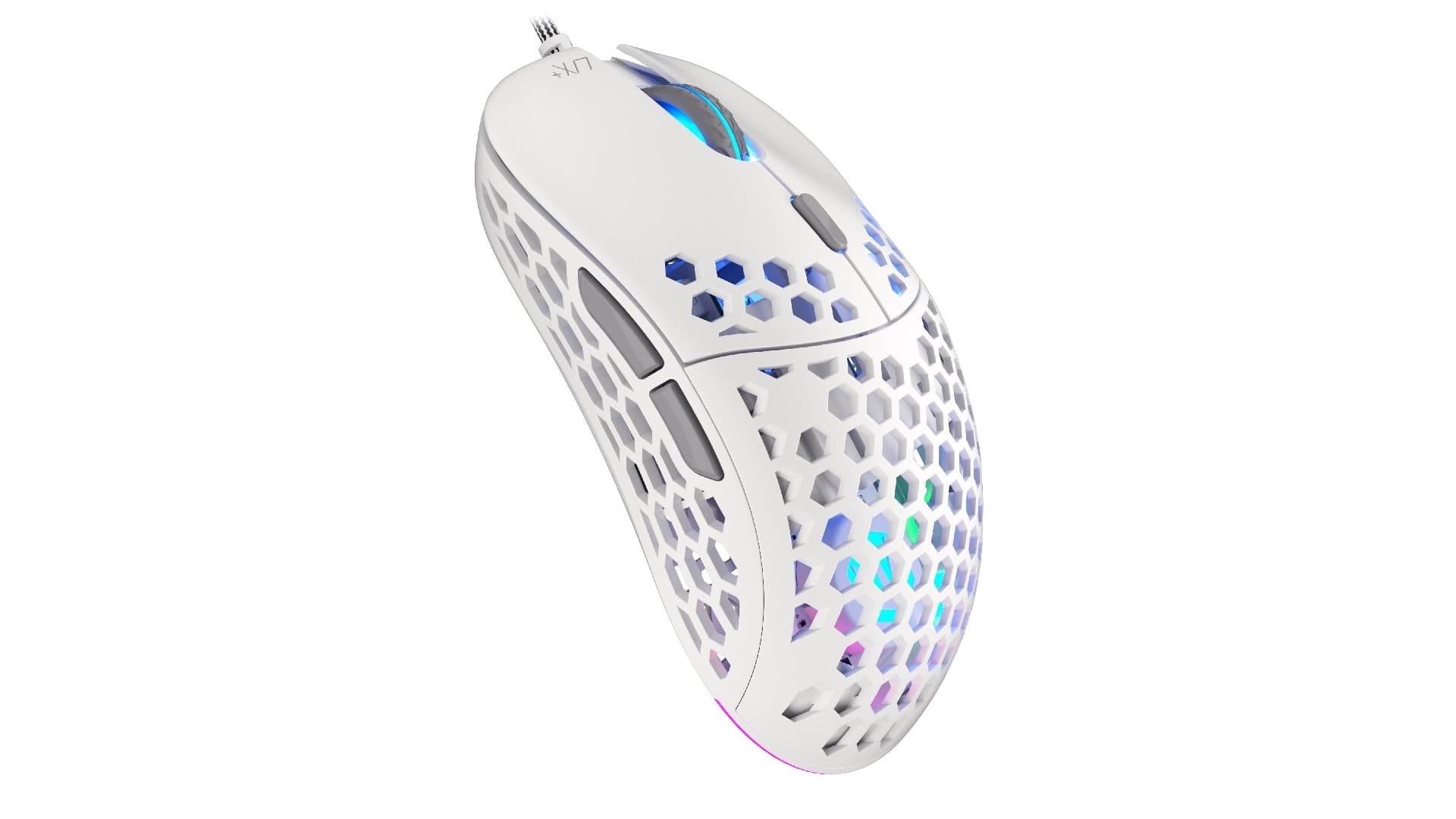 Endorfy LIX Plus Herní Optická Pro praváky 19 000 DPI Drátové USB-A Bílá
