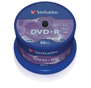 VERBATIM DVD+R(50-Pack),Spindl MattSlvr 16x 4.7GB