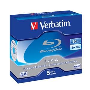 VERBATIM BD-R DL(5-Pack)Jewel 6x 50GB