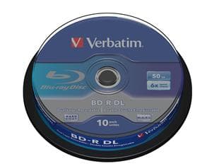 VERBATIM BD-R DL(10-pack)50GB 6x spindle
