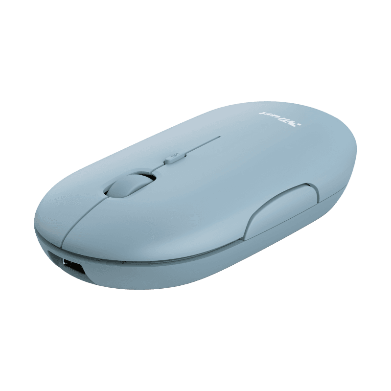 TRUST PUCK Cestovní Optická 1 600 DPI USB+BT Modrá