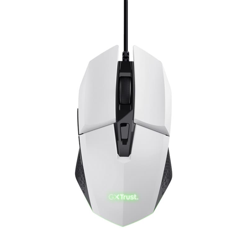 TRUST GXT 109 FELOX Herní Optická Pro praváky 6 400 DPI Drátová USB Bílá