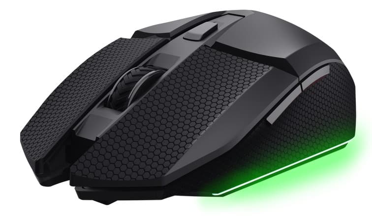 Trust GXT122 FELOX+ Herní Optická Pro praváky 10 000 DPI USB+BT Černá