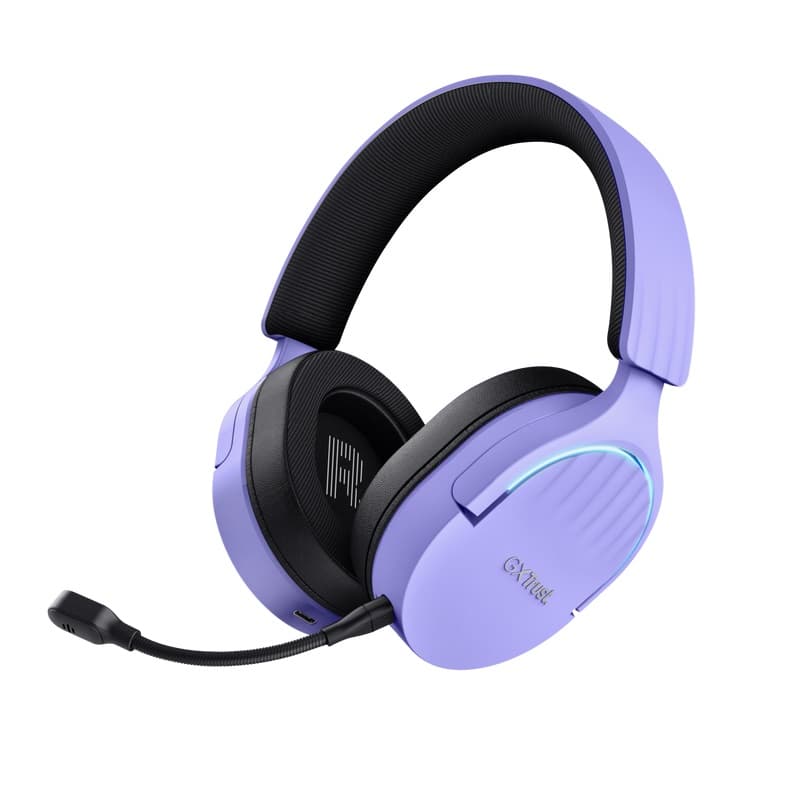Trust Gaming GXT 491P Fayzo 7.1 Jack Drát BT-USB Bezdrát Fialová