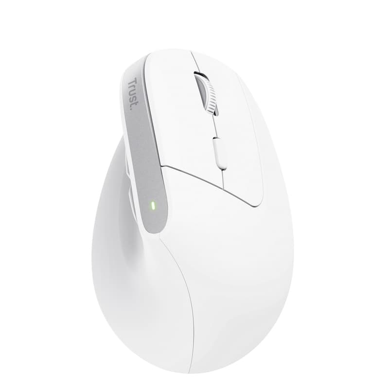 Trust Bayo+ Vertikální Optická Pro praváky 2 400 DPI USB+BT Bílá