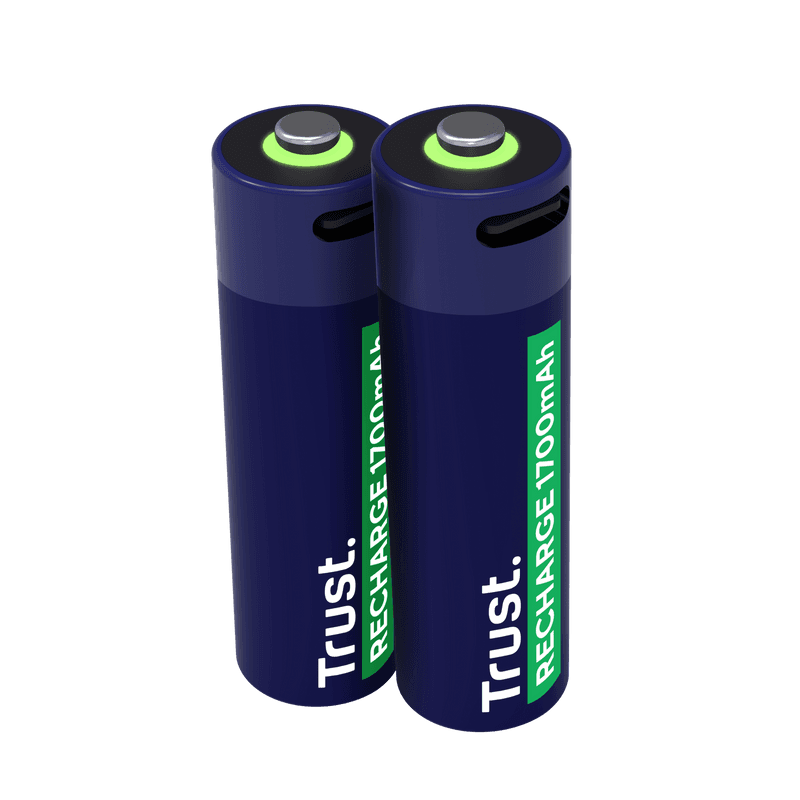 TRUST USB-C RECHARGEABLE BATTERIES 2P - AA