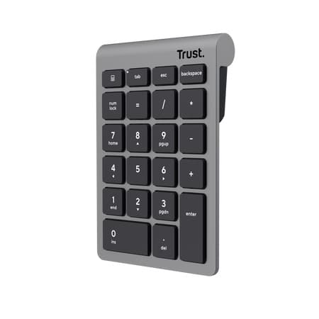 Trust Xalas Wireless numpad Bezdrátová USB Stříbrná