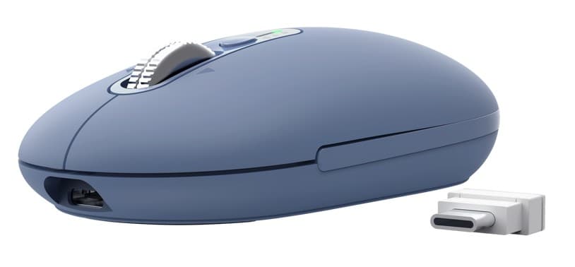 Trust Seron Slim Kancelářská Optická 3 200 DPI USB+BT Modrá