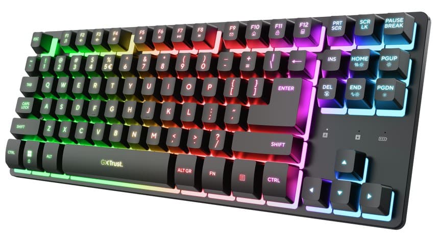 Trust GXT831 Thado TKL Bezdrátové USB US Černá