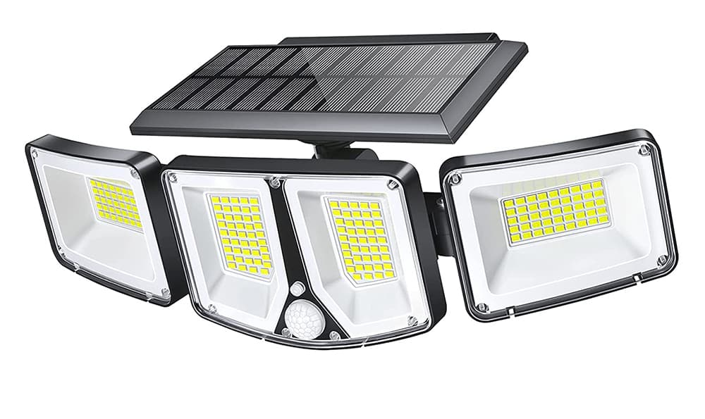 Venkovní solární LED světlo s pohybovým senzorem VIKING S180 1200lm 2200mAh 3 režimy IP65
