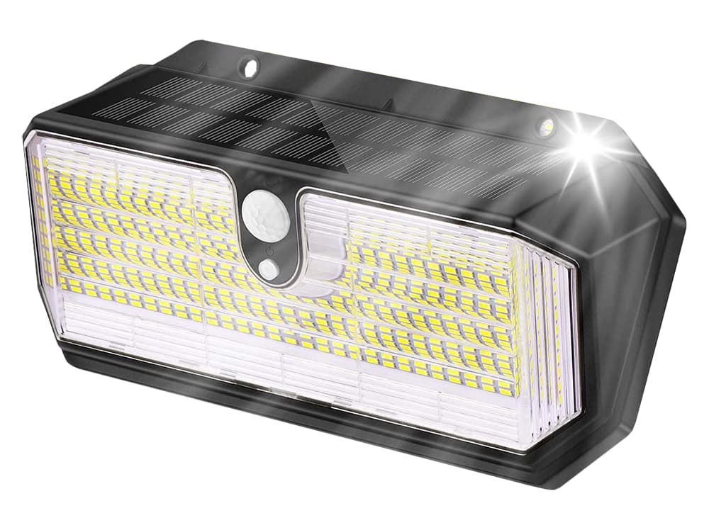 Venkovní solární LED světlo s pohybovým senzorem VIKING S282 2600lm 2200mAh 3 režimy IP65