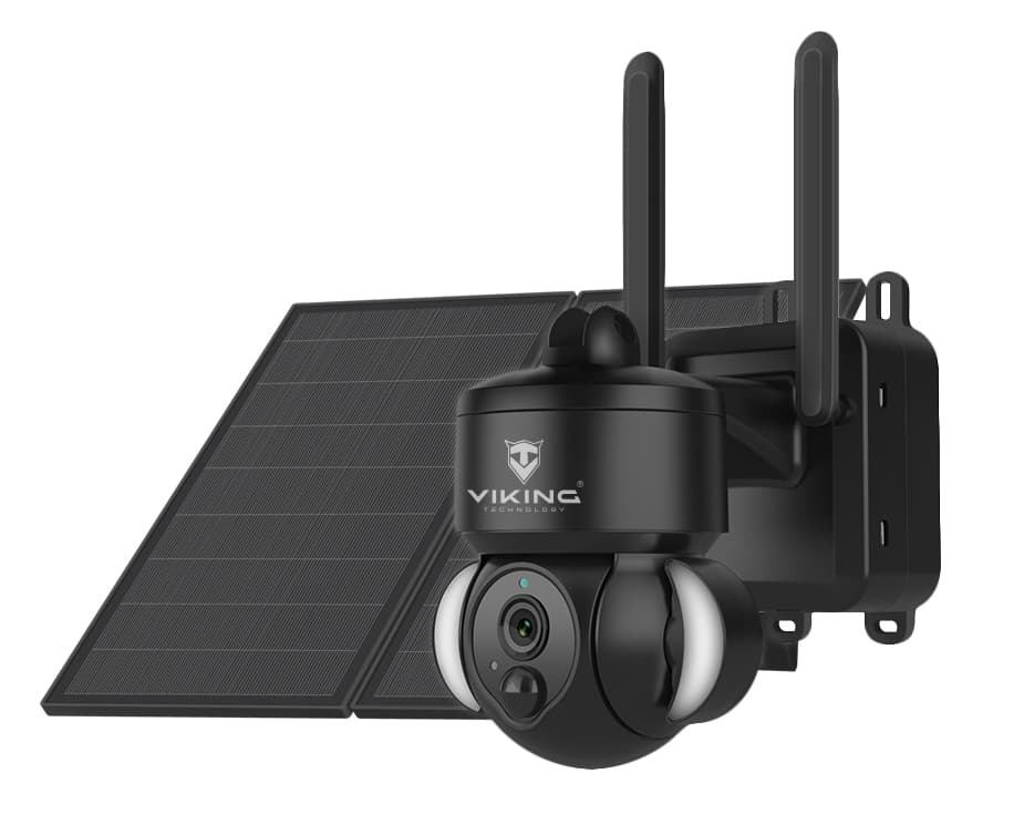 Solární HD kamera Viking HDs03 4G 20000mAh barevné noční vidění IP66 aplikace notifikace černá