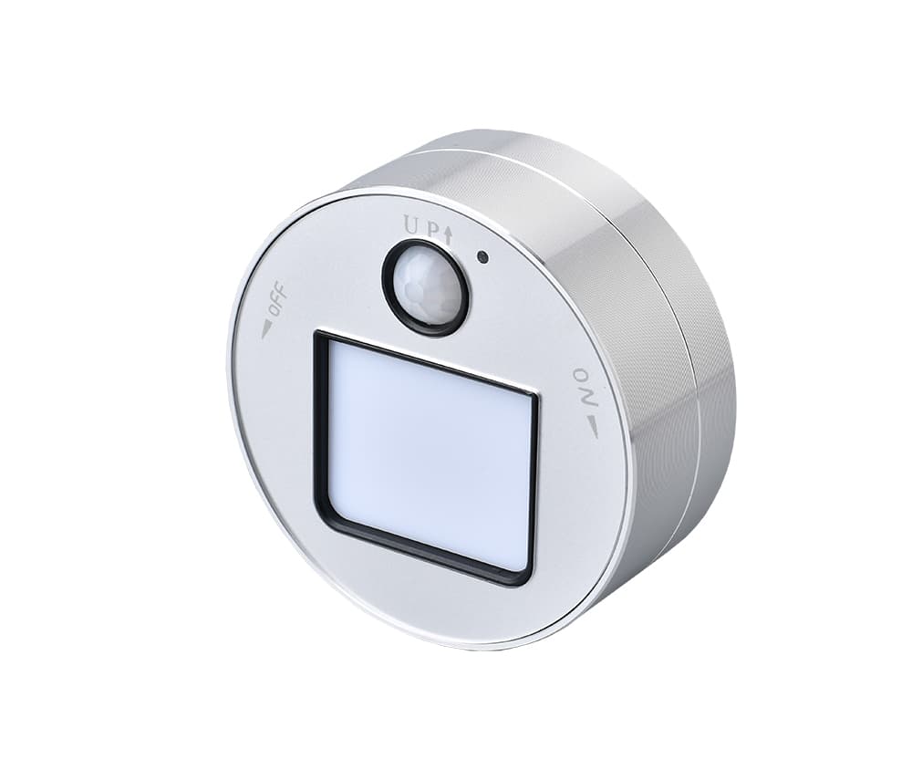Zásuvkový modul Viking A20S, stříbrná LED světlo 3W Pohybový senzor 230V,16A,50Hz