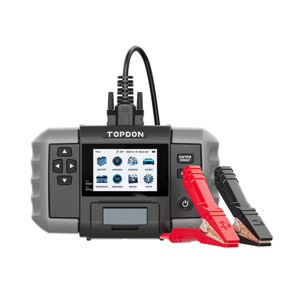 TOPDON Tester autobaterií BT600P 3,5" displej 5200mAh 6V,12V,24V