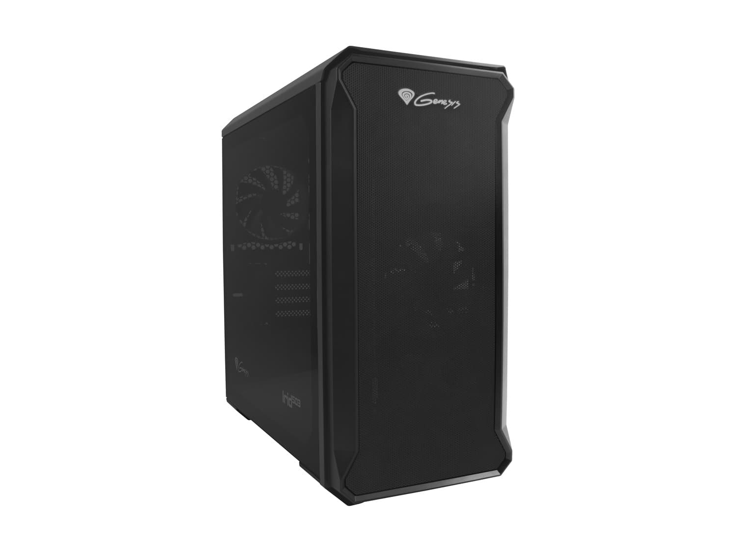 Počítačová skříň Genesis IRID 503 V2 Micro Tower Transpar. Černá