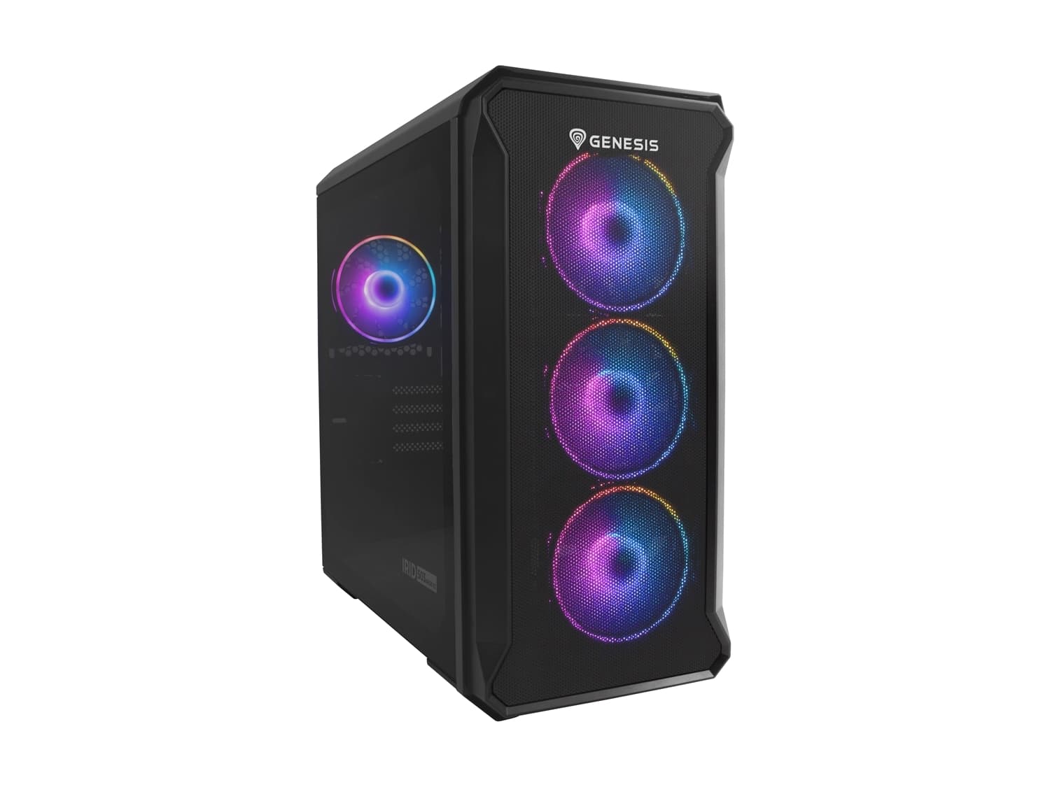 Počítačová skříň Genesis IRID 503 ARGB V2 Micro Tower Transpar. Černá