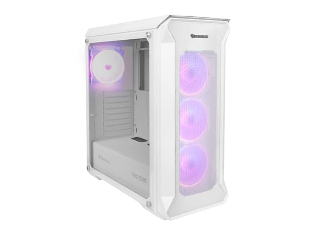Počítačová skříň Genesis IRID 505 ARGB V2 Midi Tower Transpar. Bílá