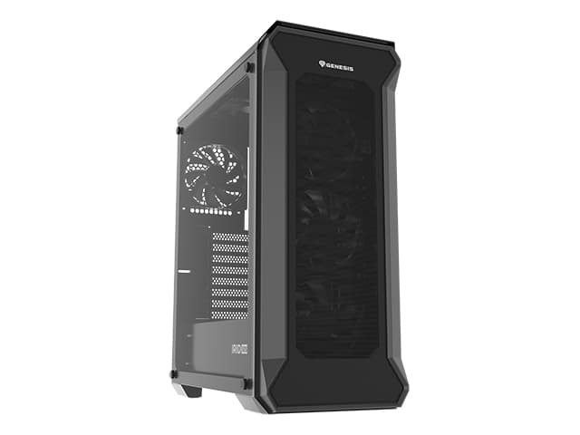 Počítačová skříň Genesis IRID 505F Midi Tower Transpar. Černá