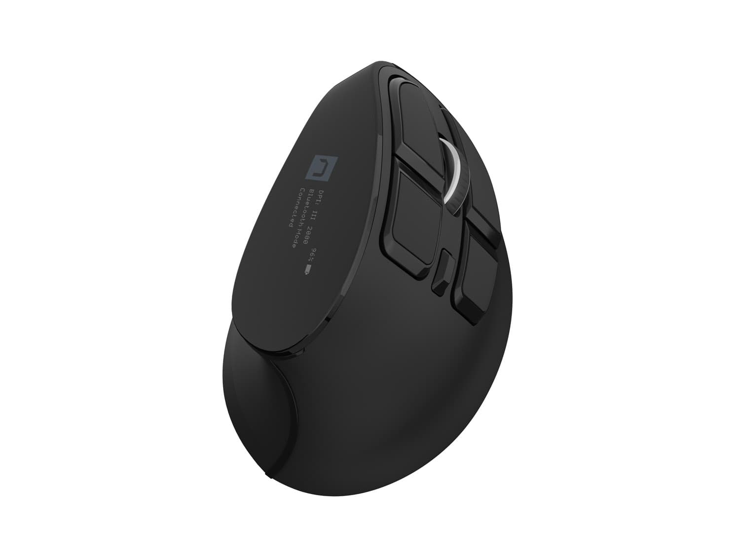 Vertikální bezdrátová myš Natec EUPHONIE PRO Vertikální Blue Sense Pro praváky 4 000 DPI USB+BT Čern