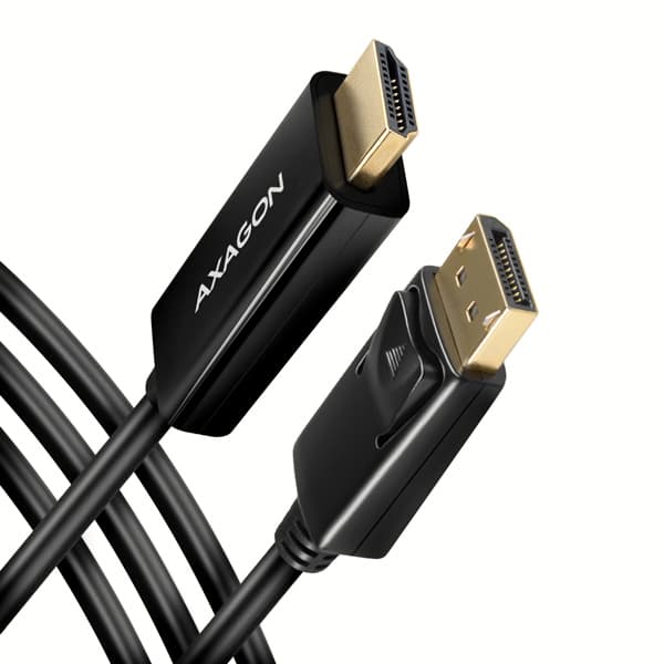 AXAGON RVD-HI14C2, DisplayPort -> HDMI 1.4 redukce kabel 1.8m, 4K 30Hz